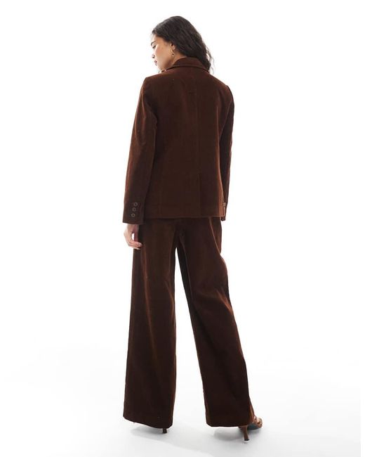 New Look Brown Co-ord Cord Wide Leg Trouser