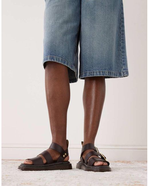 Dr. Martens Black Gryphon Sandal
