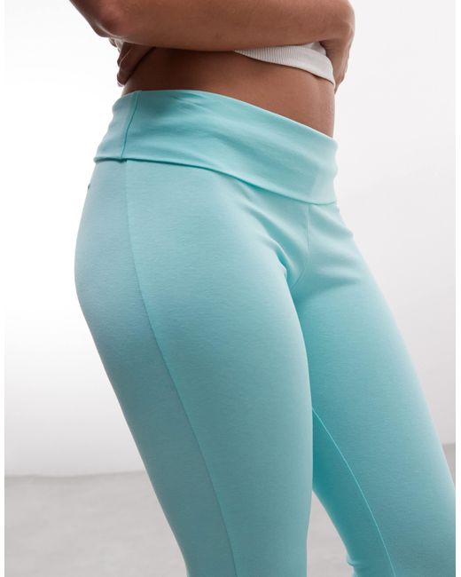 Collusion Blue Flared Capri Leggings