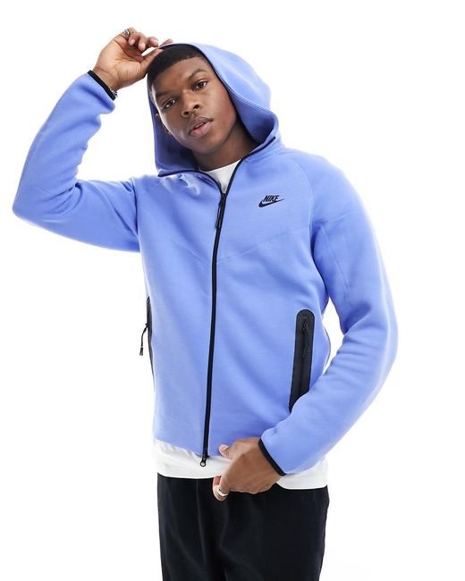 Nike Tech Fleece Winter Hoodie in Blue for Men Lyst UK