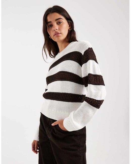 Mango White Teen Lightweight Knitted Top