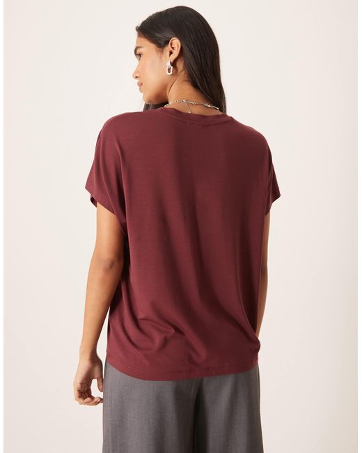 ASOS Red Breathemaxtm Lyocell Drapey V Neck T-shirt
