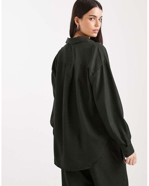 ONLY Black Long Sleeve Shirt Co-Ord