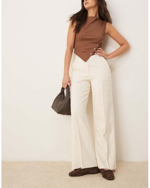Abercrombie & Fitch Natural High Rise Loose Trousers
