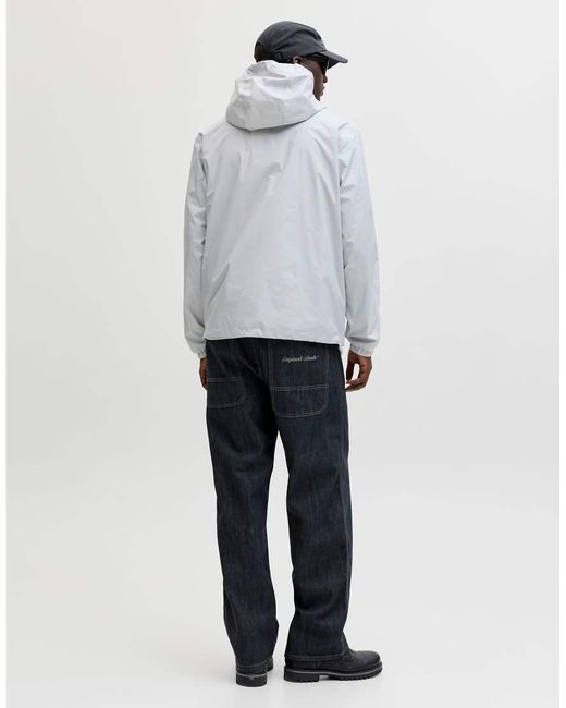 Jack & Jones Gray Rain Jacket for men