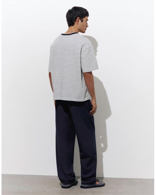 Pull&Bear Gray Tailored Fit joggers for men
