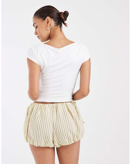 ASOS White Bubble Short Co Ord