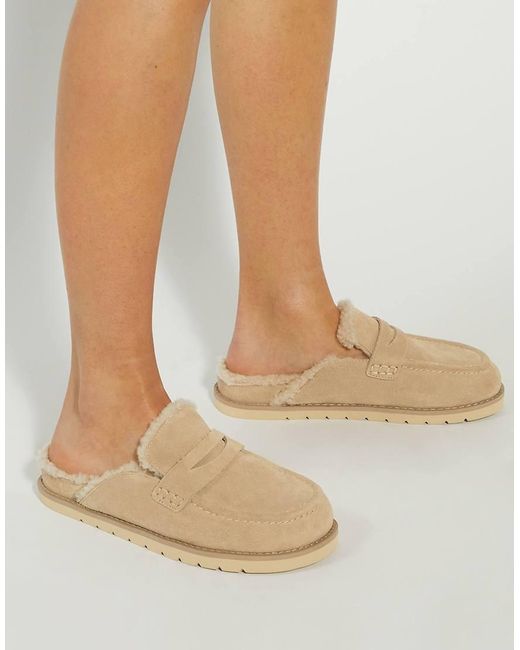 Dune Natural Goldys Mules