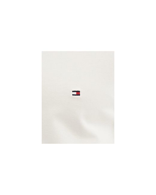 T-shirt slim stretch crema di Tommy Hilfiger in White da Uomo