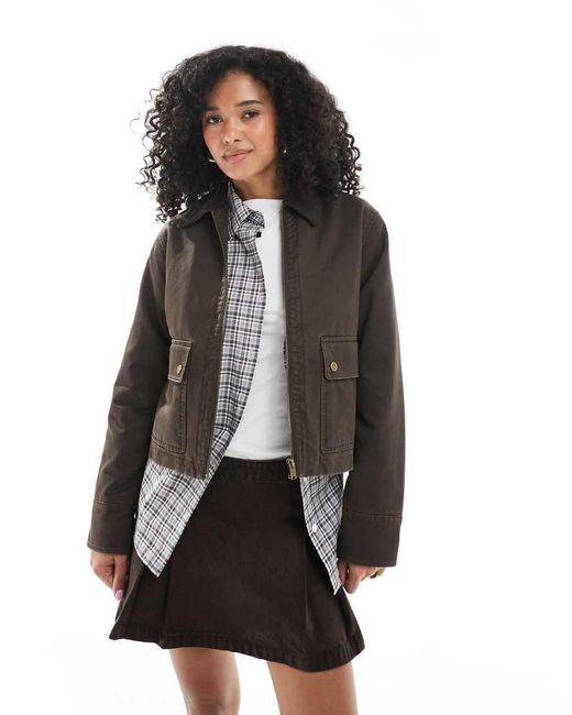 Giacca Cerata di New Look in Gray