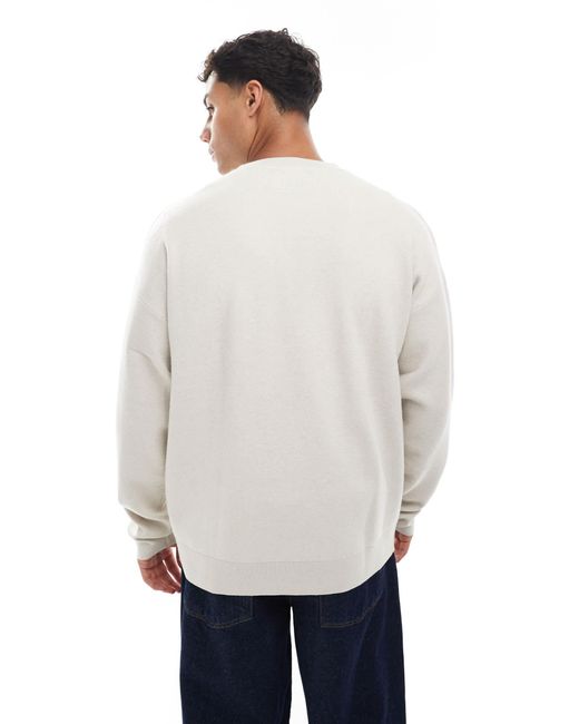 Pull ras Jack & Jones pour homme en coloris White