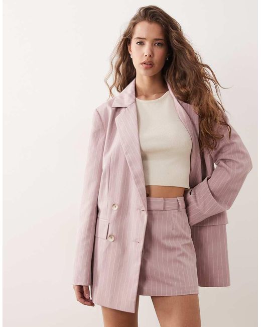 Miss Selfridge Pink Tailored Micro Mini Skort