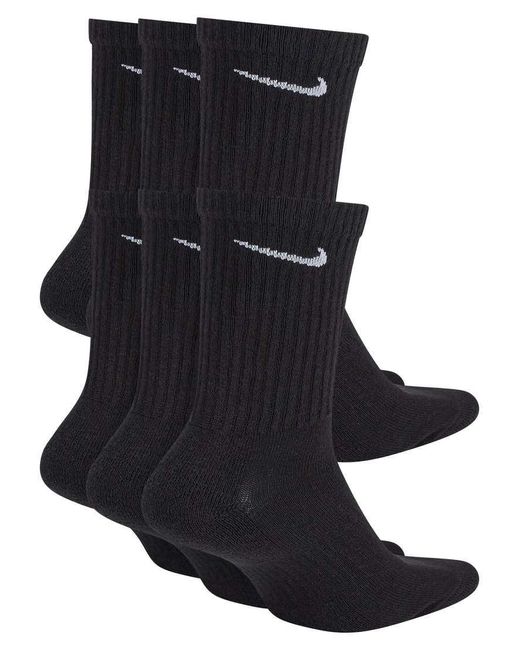 Pack De 6 Pares De Calcetines Deportivos Negros Everyday Cushioned De Nike de hombre de color Black
