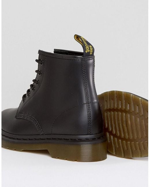 Dr. Martens 101 Smooth Leather 6-Eye Boots - Black
