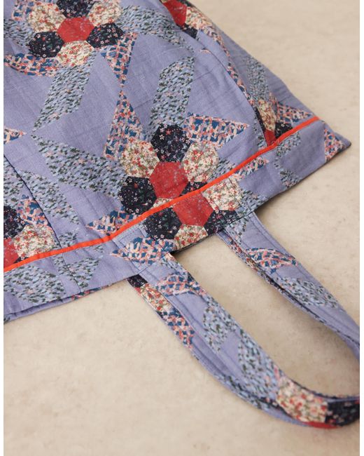 ASOS Multicolor – tragetasche aus seersucker mit em blumenmuster