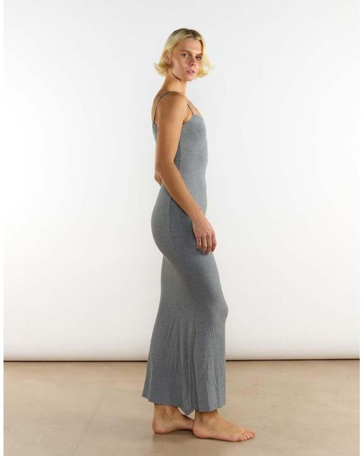 agon® Gray Round Neck Tank Dress
