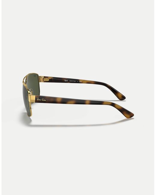 Ray-Ban – rb3663 – unregelmäßige sonnenbrille in Green für Herren