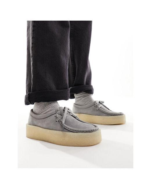 Zapatos oscuro con suela cupsole Clarks de color Gray