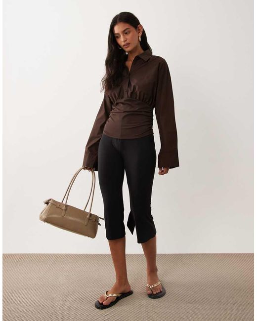 Cotton On Brown Blake Henley Long Sleeve