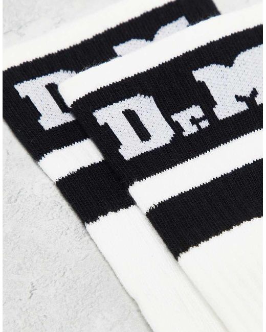 Dr. Martens White Unisex Athletic Logo Socks