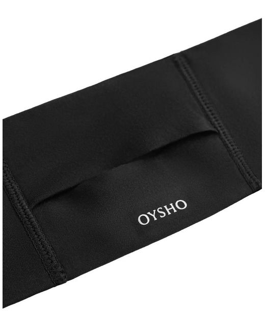 Oysho Brown 7Cm Reflective Adjustable Sports Headband