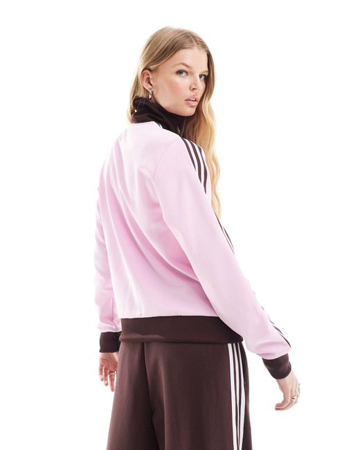 adidas Originals Retro Beckenbauer Track Jacket in Purple | Lyst UK