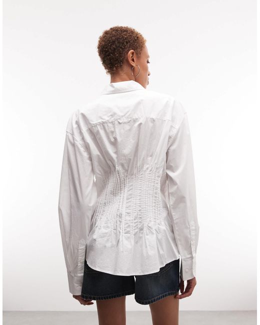 Weekday White – taillierte hemdbluse