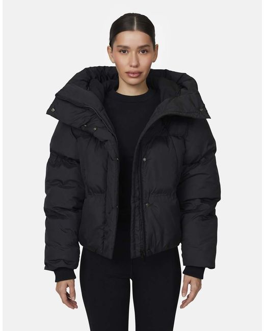 Good For Nothing Black Panelled Puffer Jacket