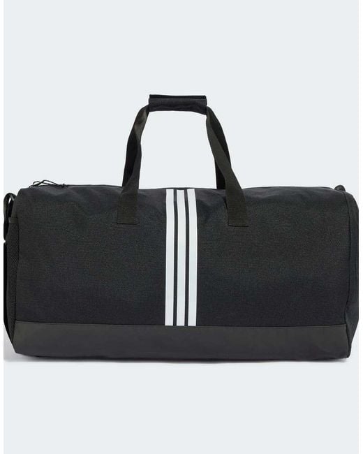 Adidas Originals Black 3 Stripes Weekender Duffel Bag Large