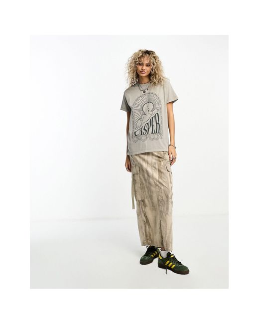 Daisy Street Natural Oversized T-shirt With Casper The Friendly Ghost Graphic