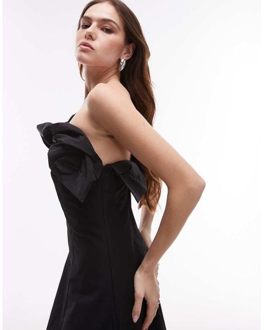 ARKET White One Shoulder Maxi Dress With Corset And Twisted Strap Detail