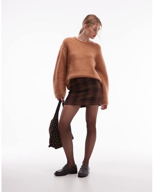 & Other Stories Brown Mini Skirt