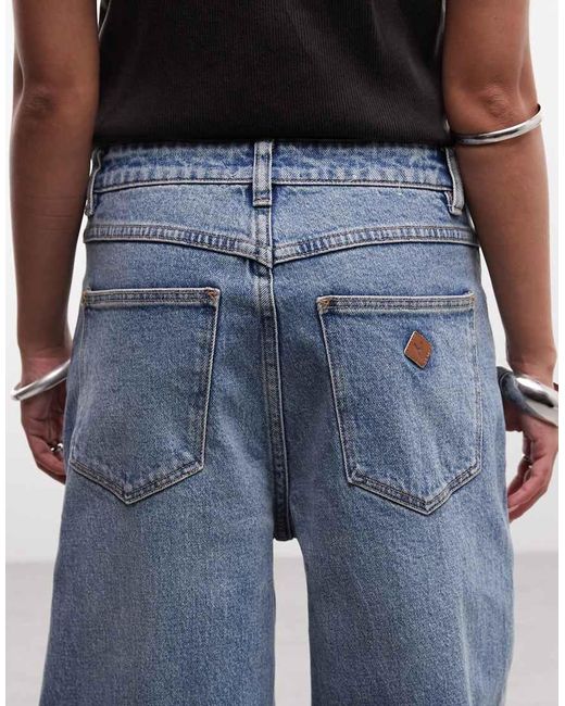 Abrand Jeans Blue Abrand Petite 94 Selena High Waist Wide Leg Jean