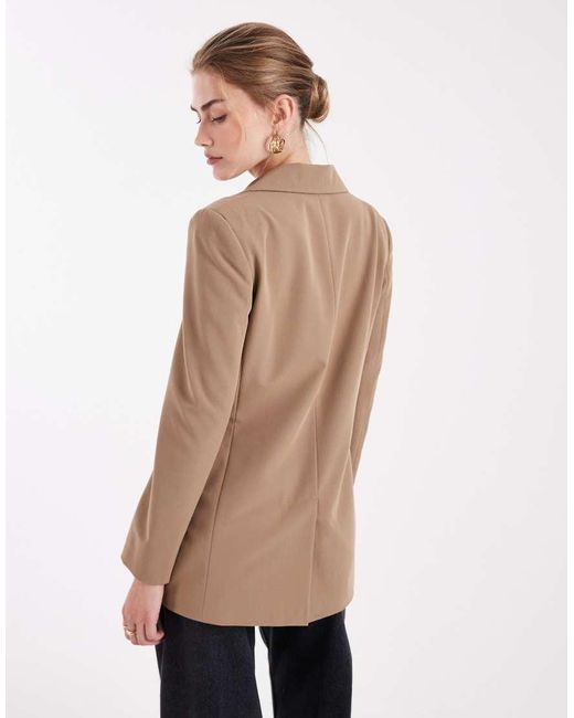 Miss Selfridge Brown Cinched Blazer
