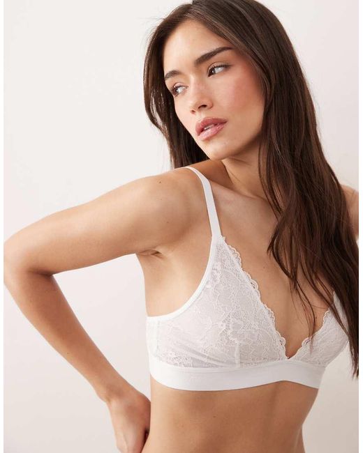 Lemonade Dolls Natural Bridal Stretch Lace Bralet