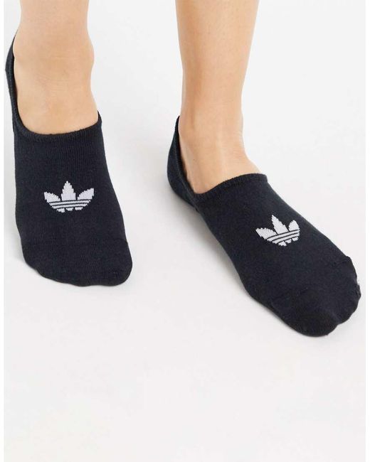 Adidas Originals Blue Adicolor Trefoil 3 Pack Liner Socks