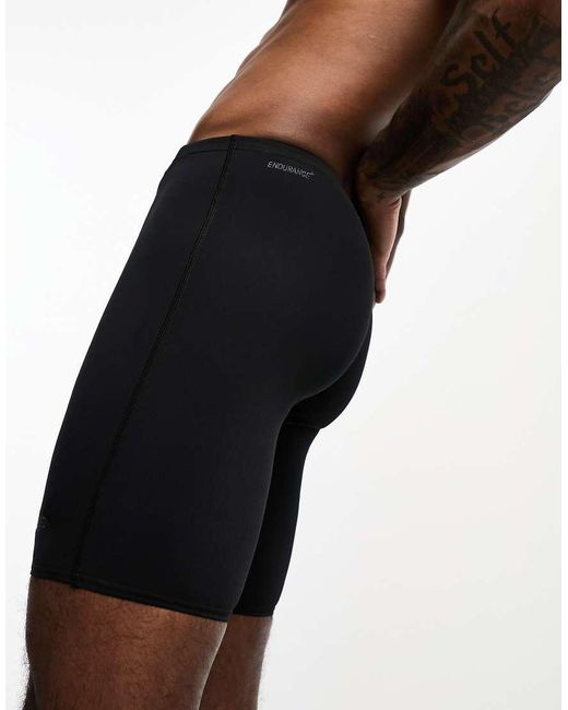 Speedo Black Endurance Jammer Swim Shorts for men