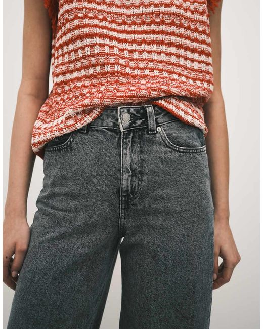 JJXX White Tokyo High Waisted Wide Leg Jeans