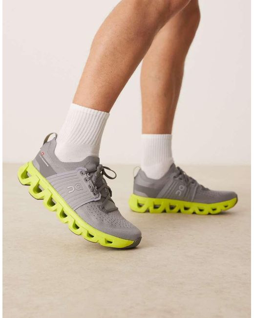 On Shoes Green On Cloudswift 4 Running Trainers for men