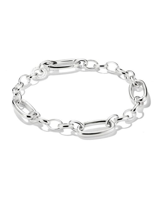 Thomas Sabo Metallic Charm Bracelet With Three Connect Links