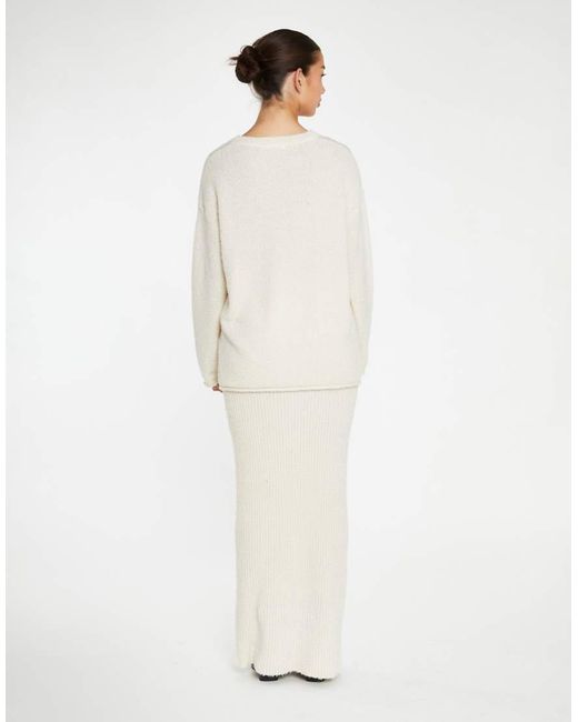 Glamorous White Oversized Jumper