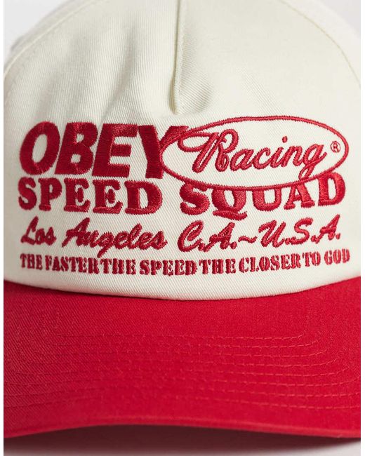 Speed Squard di Obey in Red da Uomo