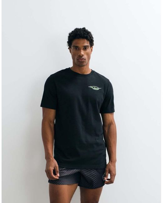 Nike Blue Stride Dri-fit Back Print T-shirt for men