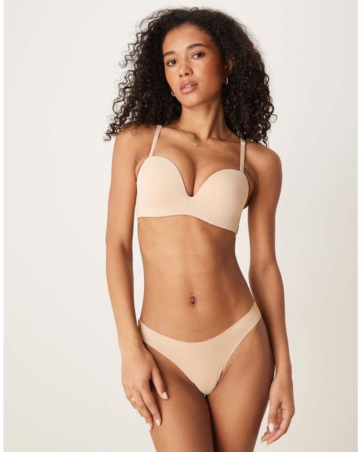 Boux Avenue Brown Strapless Microfibre Multiway Padded Bra