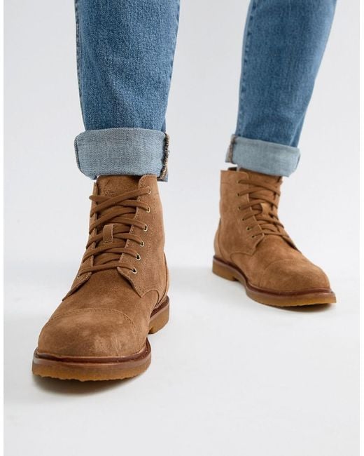 Polo Ralph Lauren Kieren Suede Boots In Tan in Brown for Men | Lyst  Australia