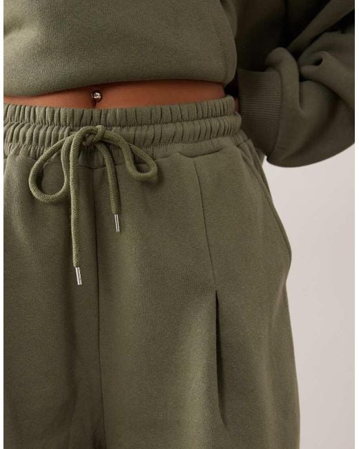 ASOS Joggingbroek Met Wijde Ronde Pijpen in het Green