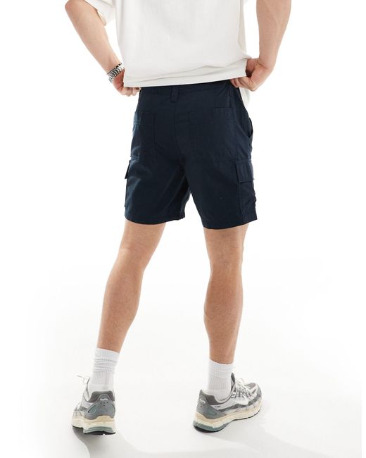 ASOS – schmale cargo-shorts in White für Herren