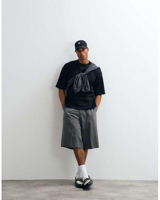 ASOS White Boxy Oversized T-Shirt With Cocktail Graphic for men