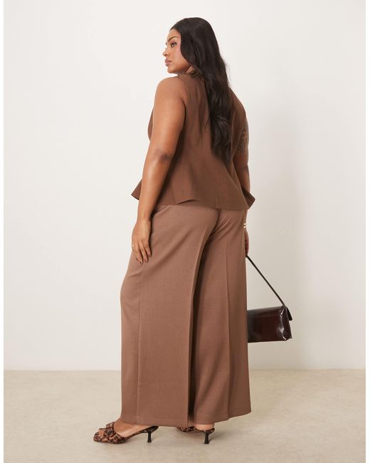 ASOS Brown Curve – elegante, knöchellange hose