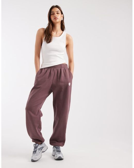 Nike Purple Phoenix Fleece Oversized High Waisted Joggers